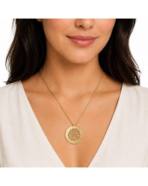 Reiss Metallic 14K 0.05 Ct. Tw. Diamond Pendant
