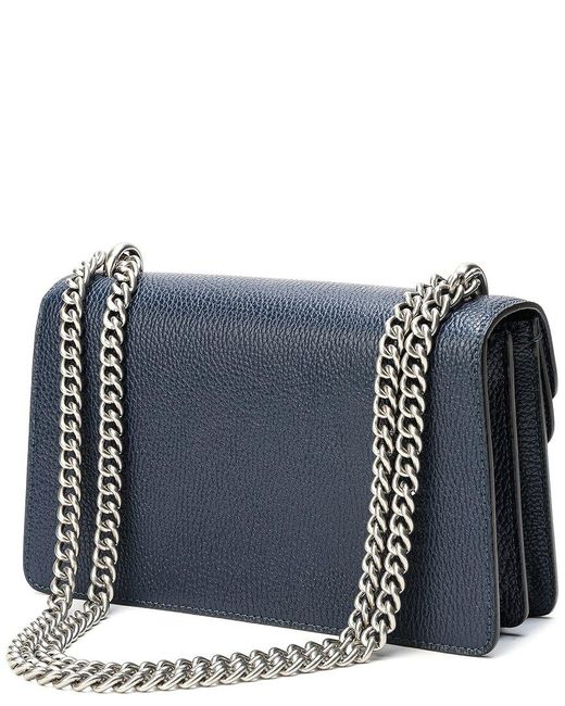 Tiffany & Fred Paris Blue Crystal Dragon Leather Crossbody