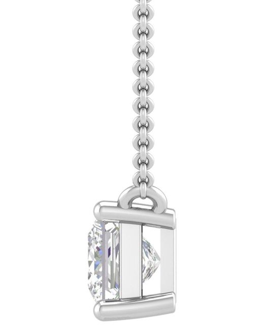 Lab Grown Diamonds Metallic 14k 1.00 Ct. Tw. Lab-grown Diamond Necklace