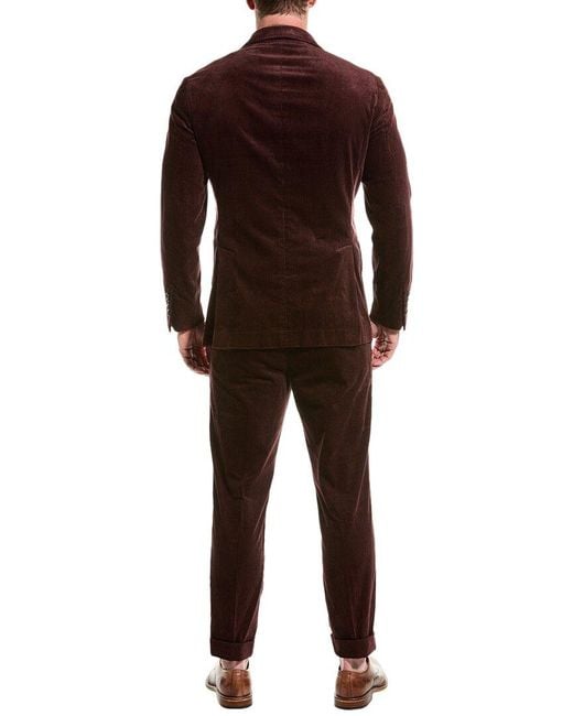Brunello Cucinelli Brown 2pc Corduroy Suit for men