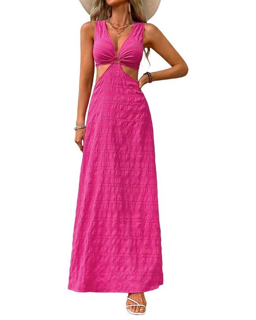 VIBI Pink Maxi Dress