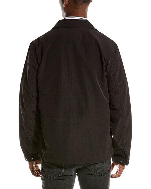Slate & Stone Black Windbreaker Jacket for men