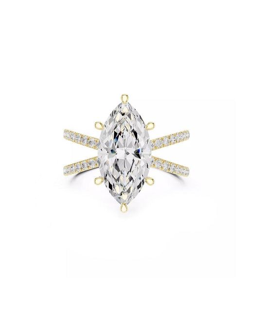Lab Grown Diamonds White 14K 4.00 Ct. Tw. Lab-Grown Diamond Ring