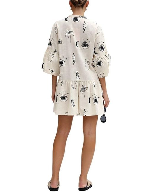 CAMILA BLANCO Natural Mini Dress