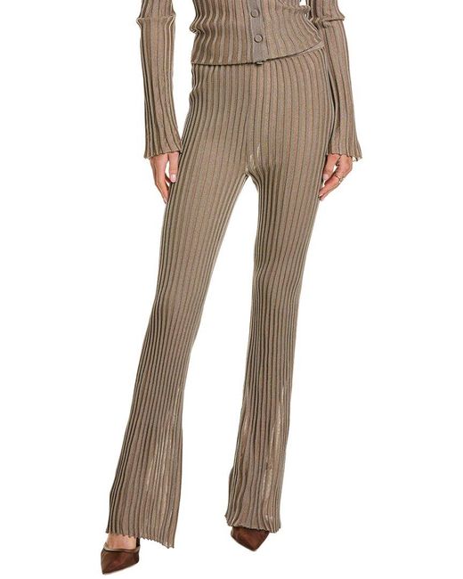 Nicholas Natural Mireya Plaited Rib Pant