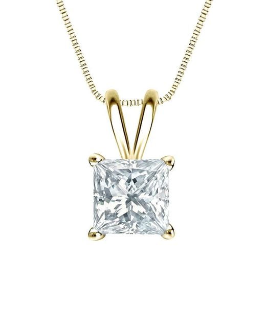 Sabrina Designs Lab Grown Diamonds White 14K 4.00 Ct. Tw. Lab-Grown Diamond Solitaire Pendant