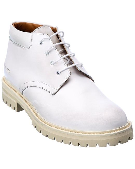 Common Projects White Leather Boot for men