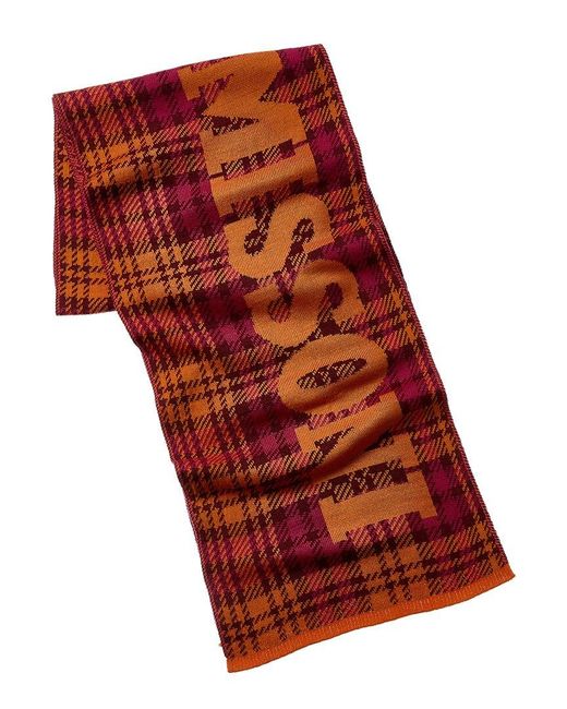 Missoni Red Wool-Blend Scarf