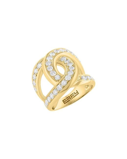 Effy Fine Jewelry Metallic 14K 0.46 Ct. Tw. Lab-Grown Diamond Ring