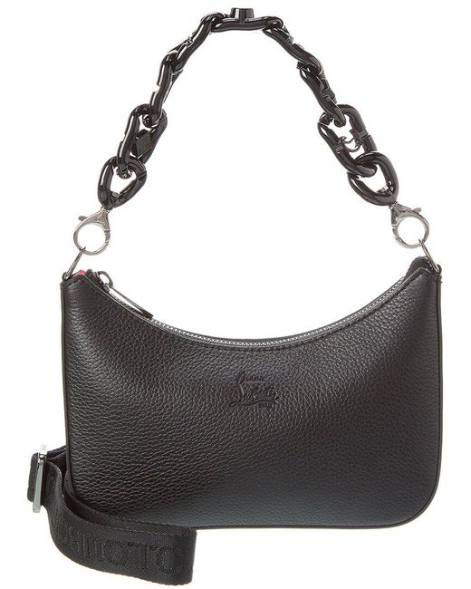 Christian Louboutin Gray Loubila Chain Mini Leather Shoulder Bag