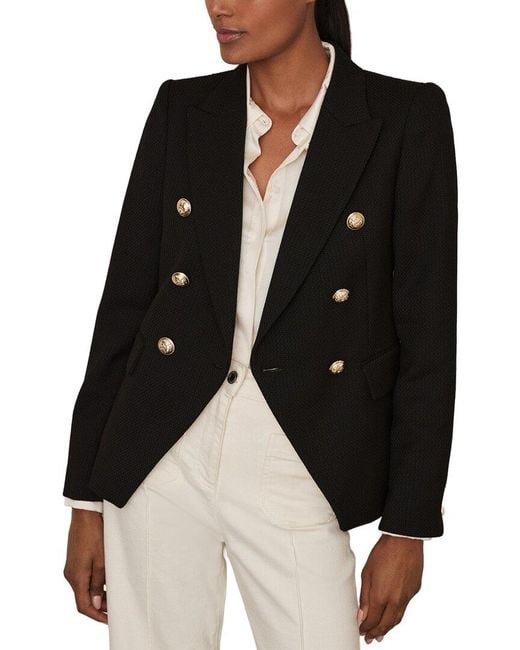 Reiss Black Petite Tally Jacket