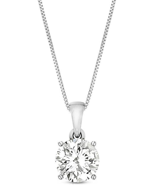 Amairah Metallic 14K 1.00 Ct. Tw. Lab-Grown Diamond Solitaire Pendant Necklace