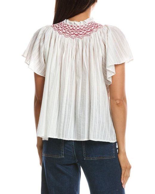 FRNCH White Aster Top