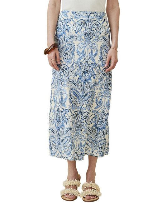 J.McLaughlin Blue J. Mclaughlin Adelyn Silk-Blend Skirt