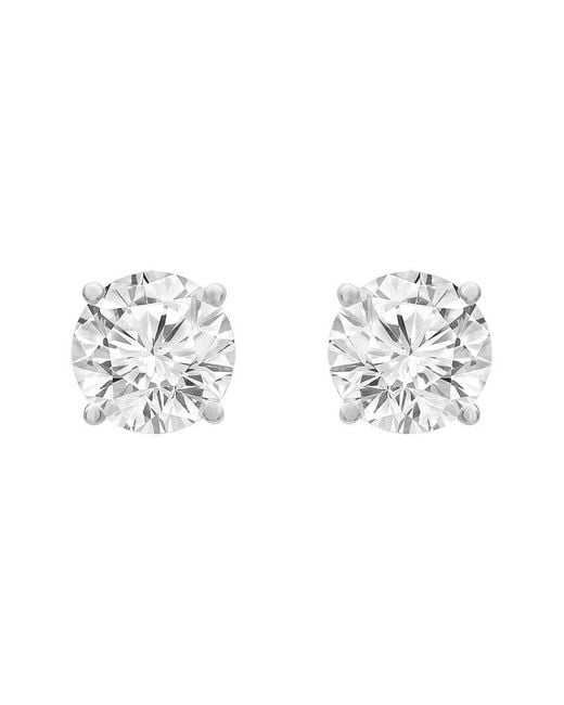 Lab Grown Diamonds Metallic 14K 1.00 Ct. Tw. Lab Grown Diamond Studs