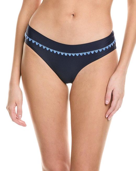 MILLY Blue Carvico Crochet Bottom