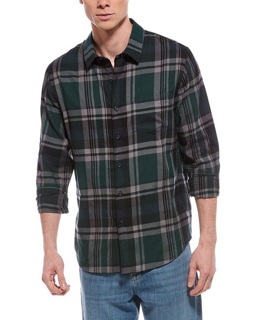 Vince Black Cambria Classic Fit Button-Down Shirt for men