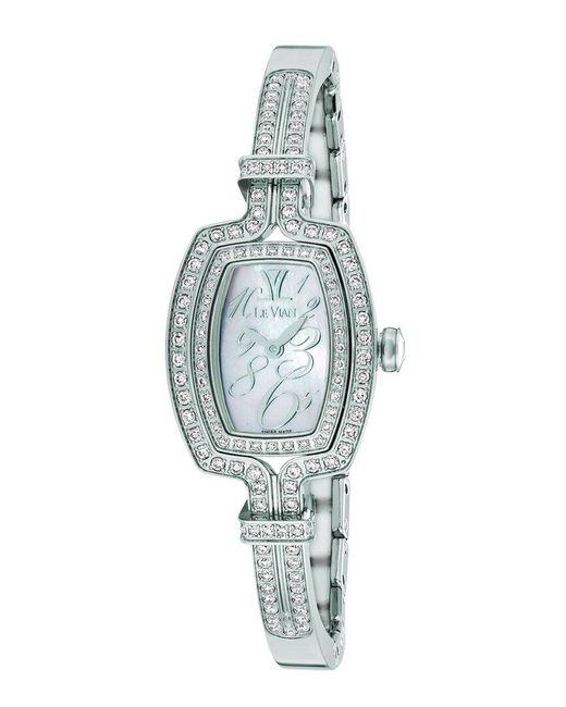 Le Vian White Bangle Diamond Watch