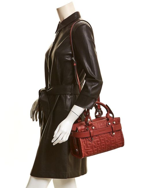 La voyageuse leather crossbody bag Longchamp Beige in Leather - 29313782