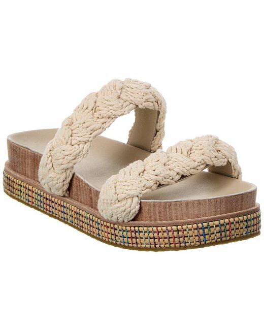 Johnny Was Natural Braided Rope Sandal