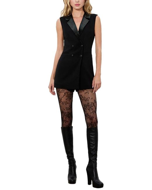 Alice + Olivia Black Carlena Romper