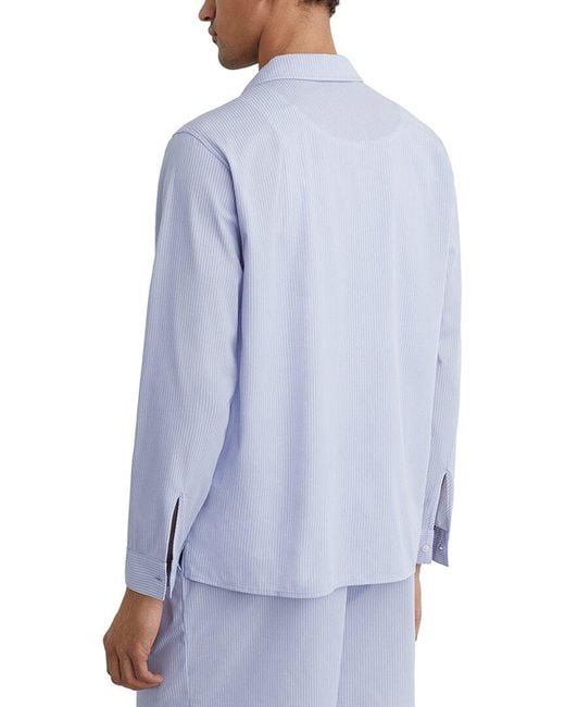 Reiss Blue Corso Pinstripe Shirt for men
