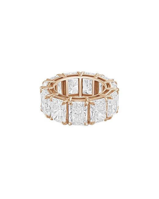 Diana M White Diana M. 14K Rose 8.00 Ct. Tw. Lab-Grown Diamond Ring