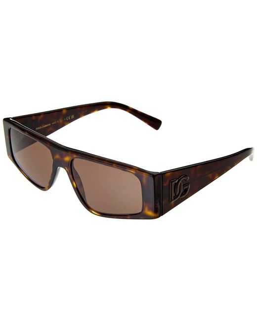 Dolce & Gabbana Brown 55mm Sunglasses for men