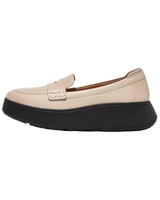 Fitflop Black F-mode Leather Loafer