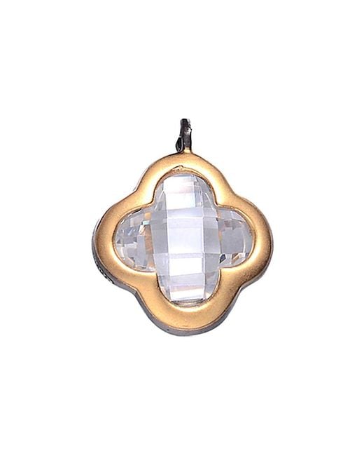 Genevive Jewelry Metallic Two-tone Gold Over Silver Earrings