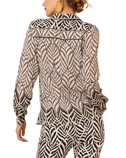 Hale Bob White Kelly Silk Top