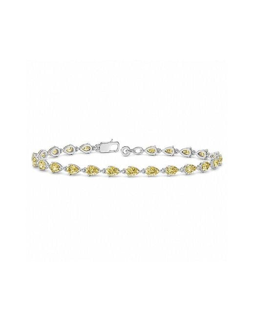 Lab Grown Diamonds White 14K 3.68 Ct. Tw. Lab-Grown Diamond Tennis Bracelet