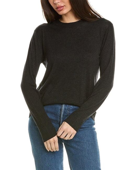 Vince Black Elevated Wool & Cashmere-blend Sweater