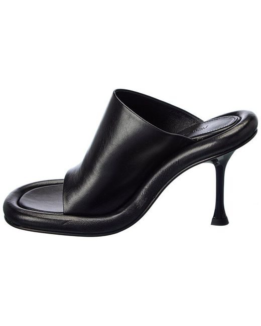 J.W. Anderson Black Bumper Tube Leather Sandal