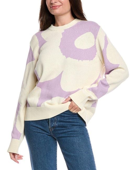 Marimekko Purple Sesonki Unikko Sweater