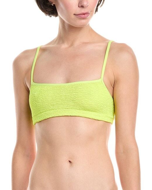Bondeye Green Strap Saint Crop Tankini Top