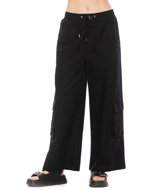 Alexia Admor Black Evren Drawstring Cargo Pant