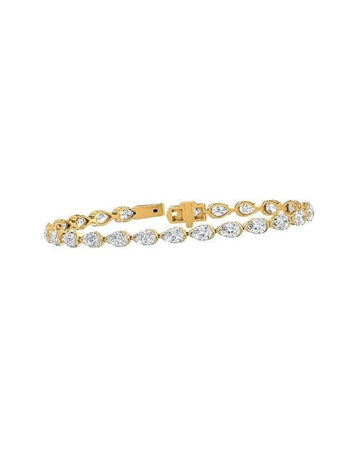 Lab Grown Diamonds White 14K 10.08 Ct. Tw. Lab-Grown Diamond Tennis Bracelet