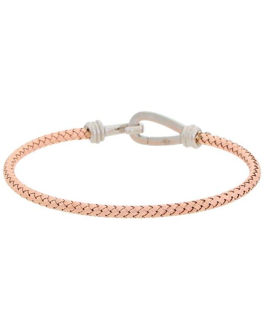 Meshmerise White 18K Vermeil 0.12 Ct. Tw. Diamond Mesh Bangle