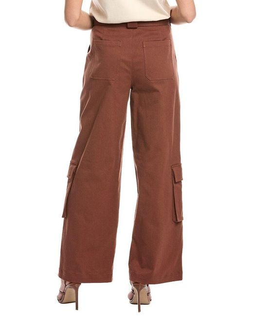 Jonathan Simkhai Red Fabiana Belted Pant