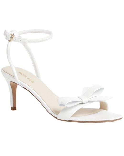 Prota Fiori White Lavanda Apple Leather Sandal