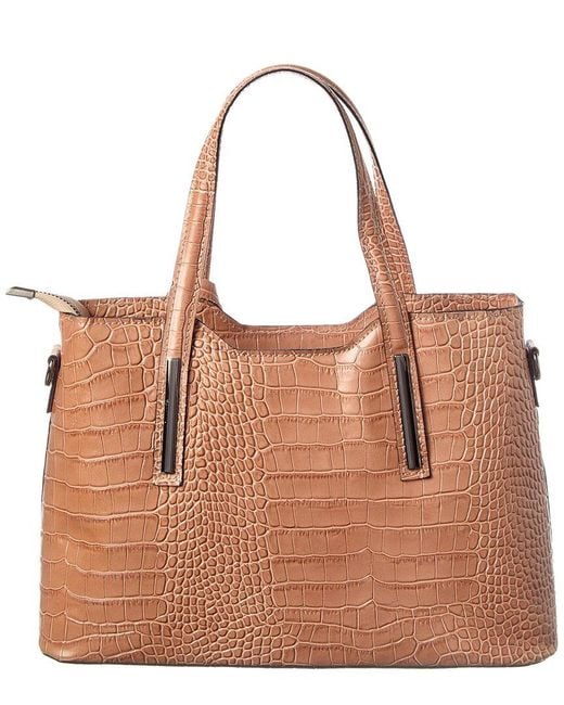 Italian Leather Brown Tote