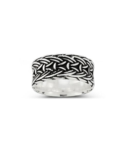 YIELD OF MEN Black Yield Of Silver Ring for men