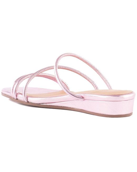 Seychelles Pink Rock Candy Leather Sandal