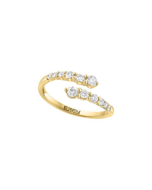 Effy Fine Jewelry Metallic 14K 1.41 Ct. Tw. Diamond & Tanzanite Ring