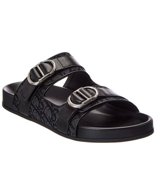 Dior Black Leather Sandal for men