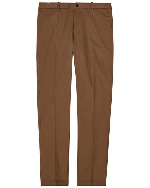 Robert Talbott Brown Douglas Brushed Chino Pant for men