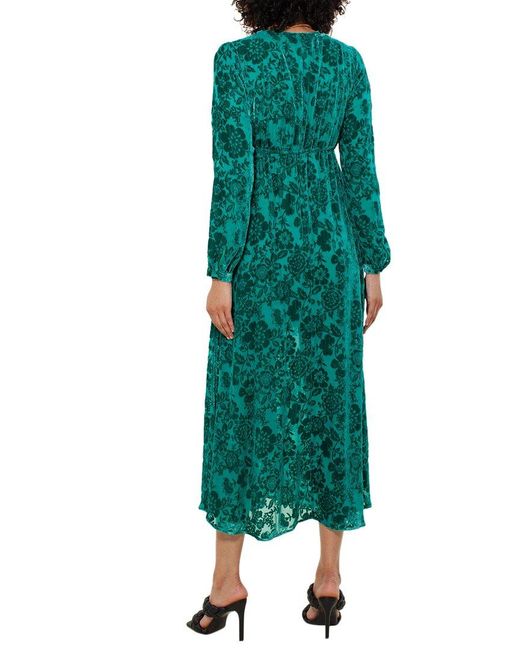 Hale Bob Green Silk-blend Maxi Dress