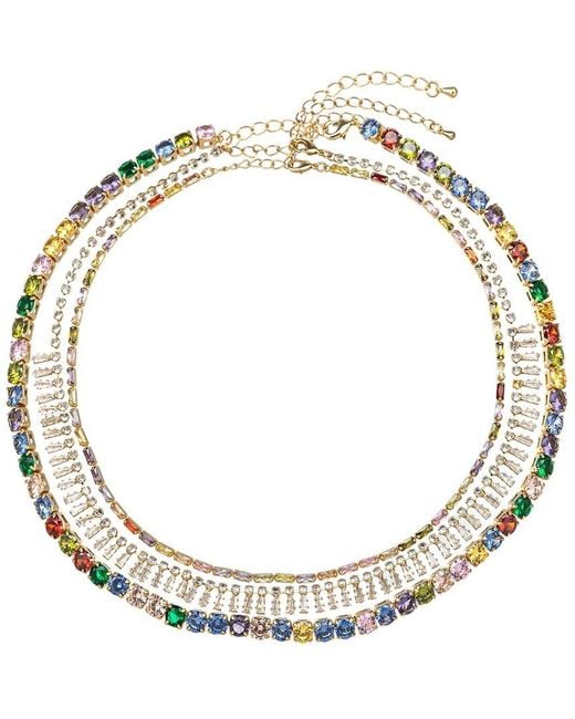 Eye Candy LA Metallic The Luxe Collection Cz Everly Necklace Set