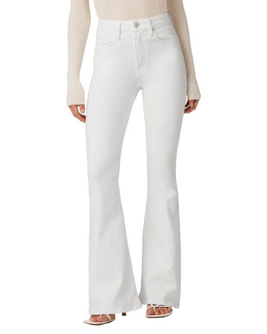 Hudson White Holly High-rise Flare Petite Jean